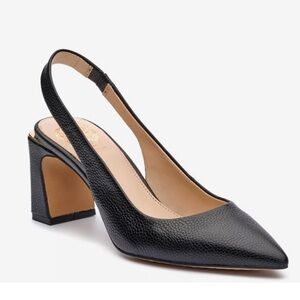 Slingback Pointed Toe Black Heels